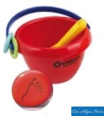 Spielstabil 7220 Mini Eimer babyfoot classic rot Sandkasten Sandspielzeug Neu - Bild 1 von 2