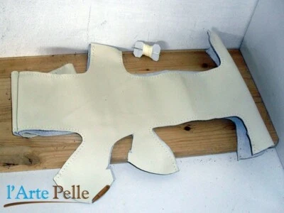 Steering Wheel Cover for Fiat 500 Genuine Ivory Leather - Image 1 of 2