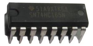 10 pezzi SN74HC165N 74HC165 8 bit registri cambio carico parallelo DIP16 venditore USA - Foto 1 di 1