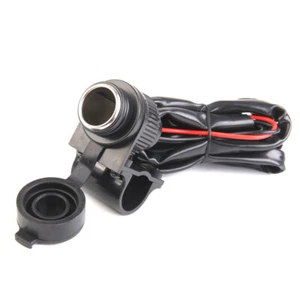 12Volt Car Motorbike Cigarette Lighter Power Socket Plug Outlet with Bracket - Picture 1 of 6