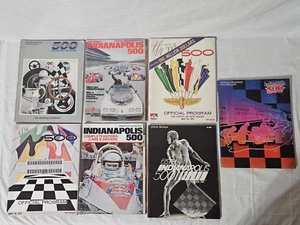 7 Indy 500 Official Program Lot. Indianapolis. Vintage. Posters, Scoring Charts - Picture 1 of 17