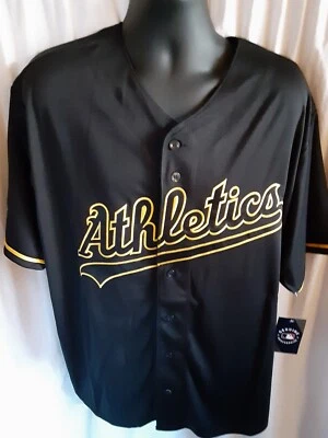Camiseta deportiva Oakland Athletics para hombre con logotipo bordado réplica grande alta mediana/T hasta 4XT Foto 1 de 4