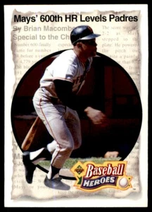 1993 Upper Deck Baseball Heroes Willie Mays #51 Willie Mays gNdHc9 - Picture 1 of 2