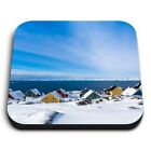 Square MDF Magnets - Nuuk City Greenland Ice Landscape  #21949