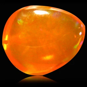 0.78 ct Valuable AAA Fancy Cabochon Shape (7 x 6 mm) Orange Orange Fire Opal - Picture 1 of 1