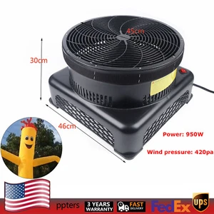 950W Air Blower Fan for Inflatable Wind Dancer Tube Man Fly Guy Sky Puppet Black - Picture 1 of 16