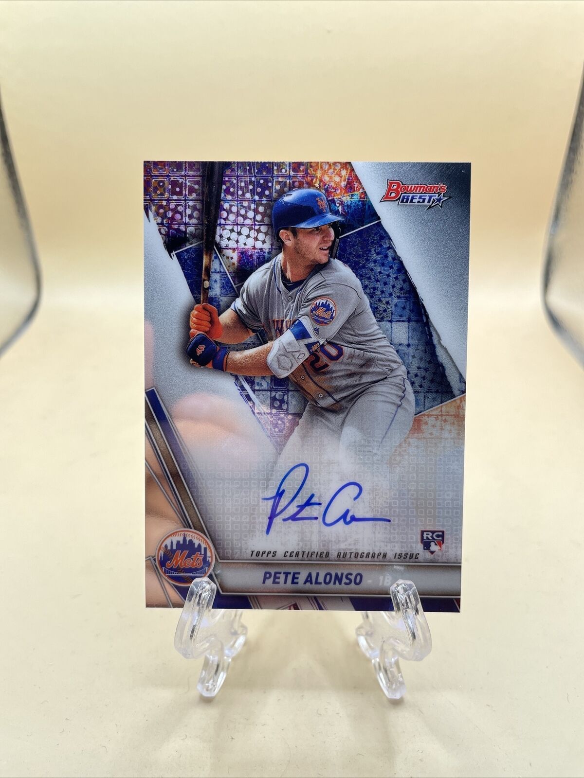 PETE ALONSO -2019 Bowman's Best of 2019 Autographs RC New York Mets #B19-PA