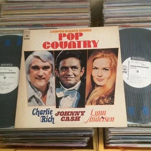 V.A. POP COUNTRY JOHNNY CASH CHARLIE RICH LYNN ANDERSON JAPAN PROMO 2LP - Picture 1 of 3