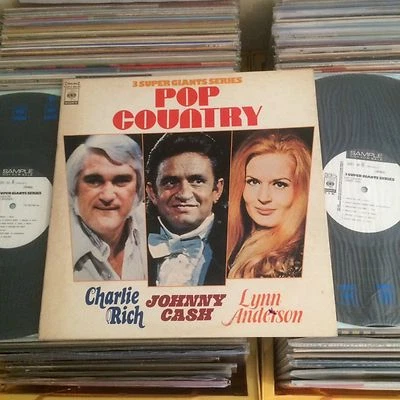 V.A. POP COUNTRY JOHNNY CASH CHARLIE RICH LYNN ANDERSON JAPAN PROMO 2LP - Image 1 of 3