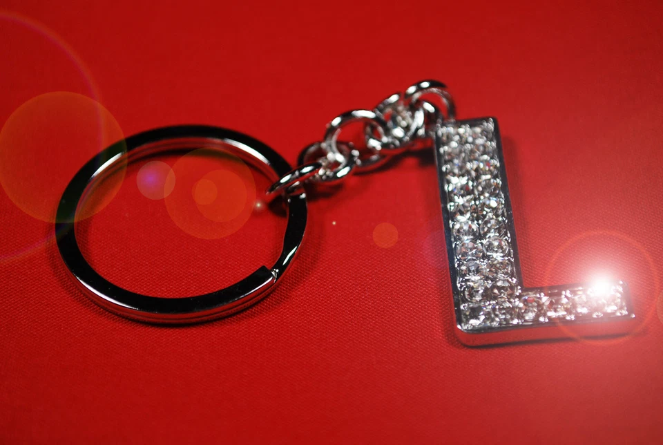 Брелок буква «L» инициал кристалл алфавит со стразами, письмо подвеска, унисекс - Изображение 1 из 1