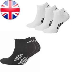 Umbro Men's Trainer Socks Cotton Rich UK 6-11 Sports Socks, 5 or 10 Pairs - Picture 1 of 8
