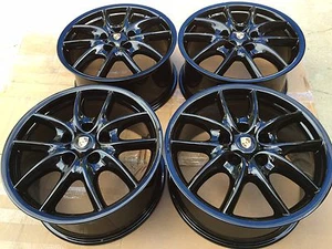 19" NEWLY POWDER COATED BLACK PORSCHE CAYENNE OEM FACTORY WHEELS RIM ALL CAYENNE - Picture 1 of 10