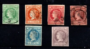 España nº 51/56. Año 1860/61. Ref 0630 - Picture 1 of 1