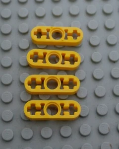 LEGO 4 x Technik Liftarm flach gelb Yellow Technic Liftarm 1x4 Thin 32449 - Picture 1 of 3