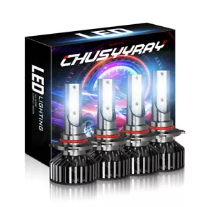 For Ford Explorer 2002-2005 4PC LED Headlight 9005+9006 High Low Beam Bulbs 180W - Picture 1 of 18
