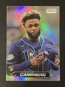 Junior Caminero 2024 Topps Stadium Club Rookie Rainbow Foil /25 Rays - Picture 1 of 2