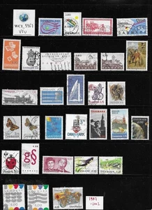 WC1_5967. DÄNEMARK. Wertvolles Lot von 1987-2002 Sätzen & Briefmarken. Gebraucht - Bild 1 von 1