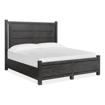 Magnussen Home Plum Creek Ravenwood Black King Panel Bed - Image 1 of 4