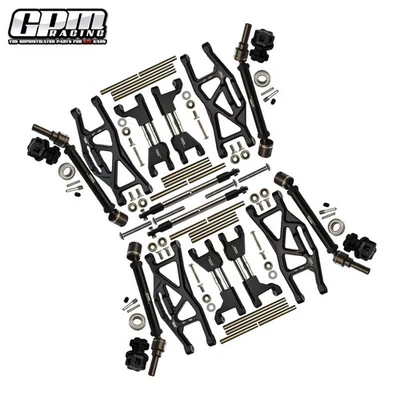 Upper+Lower Arms+Drive Shaft+Hex Adapter+Wheel Lock+Steering Tie Rod Maxx Slash - Image 1 of 4