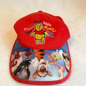 Winnie Puuh Walt Disney World Jugend Kappe Mütze Riemen hinten verstellbar rot Kinder - Bild 1 von 10