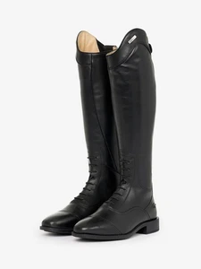 LeMieux Field Riding Boot Black Long Leather Lace Front Competition Boots UK4-9 - Picture 1 of 13