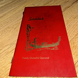 1980s SANTO'S Restaurant Menu MIDDLEBURG HEIGHTS, Ohio - Picture 1 of 7