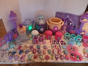 Magic Mixies Lot Cauldron Wands  Magic Lamp Figures Castle Mixlings Large Lot - Picture 1 of 23