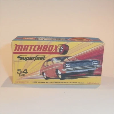 Matchbox Lesney Superfast 54 d Ford Capri 'Plain' H Style Repro Box - image 1 of 4