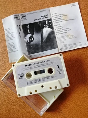 ACCEPT [ BALLS TO THE WALL ] ORIGINAL CASSETTE  MALAYSIA EDITION - Image 1 of 2