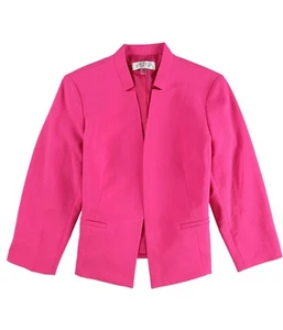 Kasper Womens Inverted Notch Blazer Jacket, Pink, Petite, 12P - Picture 1 of 2