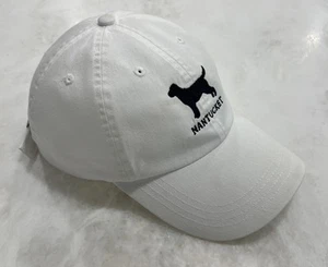 Black Dog Embroidered Hat Cap NANTUCKET By Kate Lord Martha’s Vineyard Adj Strap - Picture 1 of 10