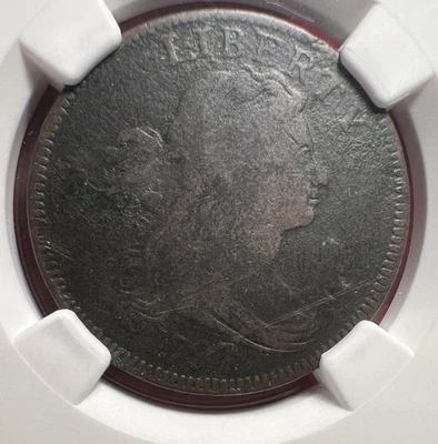 1797 Draped Bust Large Cent NGC Certified Fine Details S-122 R.5+ - Image 1 of 4