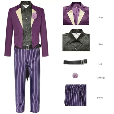 Joker Mortal Kombat 11 Cosplay Costume Halloween Outfit Full Set - Image 1 of 4