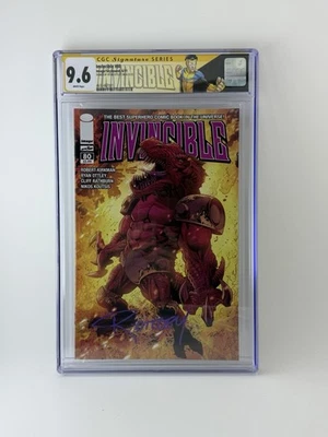 INVINCIBLE #80 CGC 9.6 SS IMAGE/SKYBOUND  2011 SIGNED BY RYAN OTTLEY 🦖 - Image 1 of 2