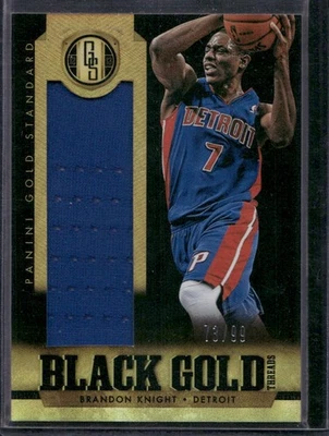 2012-13 Panini Gold Standard #86 Brandon Knight Black Gold Threads #/99 - Image 1 of 2