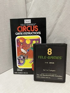 Sears Tele-Games: Circus Cartridge w/manual, Tested and Working (Atari 2600) - Picture 1 of 3