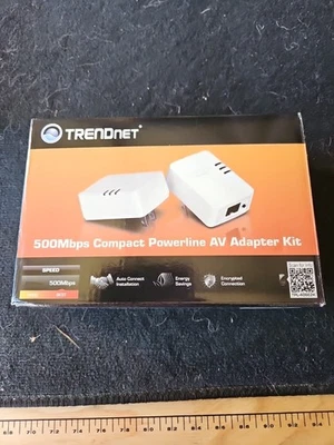 TRENDnet 500 Mbps Compact Powerline AV Adapter Kit TPL-406E2K   - Image 1 of 4