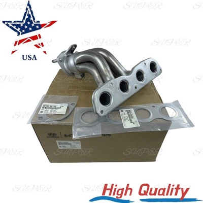 NEW Hyundai Elantra Kia Forte Soul 3PCS Exhaust Manifold Catalytic & Gasket For Foto 1 de 3