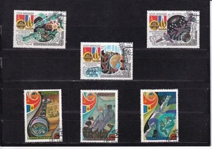 SA34e Russia USSR 1981 - 1982 Space Cooperations used stamps - Picture 1 of 1