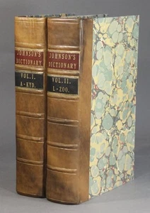 Samuel Johnson / Wörterbuch der englischen Sprache In dem die Wörter 1755 - Bild 1 von 2
