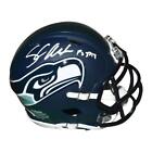 Shaun Alexander Signed Psalms Inscription Seattle Seahawks Speed Mini Football H