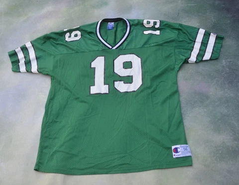 Vintage RARE Champion NFL New York Jets Keyshawn Johnson #19 Jersey Size 56 Cover