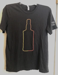 T-shirt bottiglia di whisky marca CANVAS "Jack Daniels" manica corta nera donna L - Foto 1 di 5