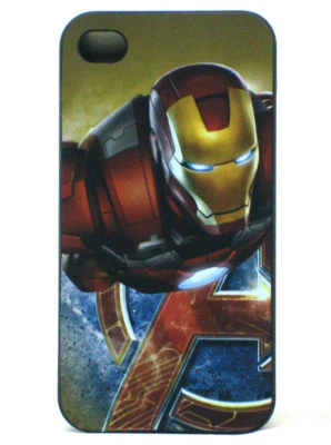 Funda rígida protectora Iron Man iPhone 4g 4s Marvel Comics Héroes Vengadores Nueva Foto 1 de 2