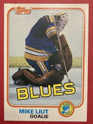 1981 Topps #20 Mike Liut St. Louis Blues Hockey - Image 1 of 2