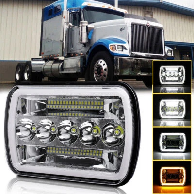 7X6'' LED Headlight Fit International Harvester 4700 4800 4900 8100 2B1 H6054 - Image 1 of 4