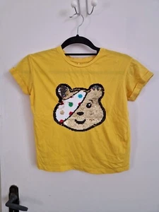 Pudsey bear t shirt children in need size 8-9 years old - Picture 1 of 6