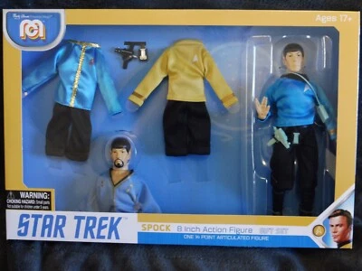 Star Trek: MR. SPOCK Set de Regalo Mego 2020 8" Figura de Acción Vestido Uniforme Inc.  Foto 1 de 4