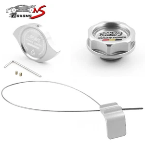 Silver Oil Filler Cap+ Radiator Cap+ Oil Dipstick For Honda Acura K20 K Series - Picture 1 of 17
