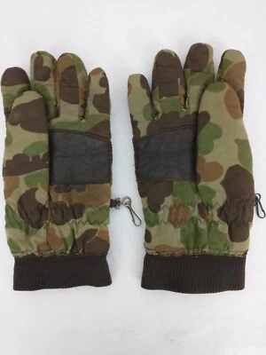 Cabelas Woodland Camo Thinsulate Gloves with Leather Palms - Image 1 of 4